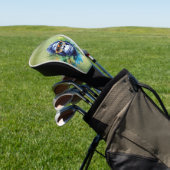 WasserfarbenJungle Gorilla mit Sonnenbrille und Bl Golf Headcover (In SItu)