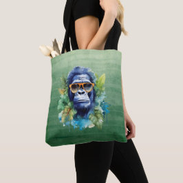 WasserfarbenJungle Gorilla mit Sonnenbrille und Bl Tasche