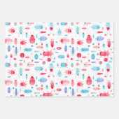 Wasserfarbenkäfer Geschenkpapier Set (Vorderseite 3)