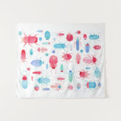 Wasserfarbenkäfer Wandteppich (Vorderseite (Horizontal))