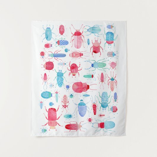 Wasserfarbenkäfer Wandteppich (Vorderseite)