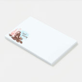 Wasserfarbenkaffee Post-it Klebezettel (angewinkelt)