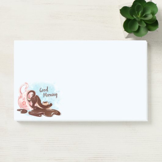 Wasserfarbenkaffee Post-it Klebezettel (Büro)