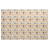 Wasserfarbenkaffee Stoff (Fat Quarter (45,7 x 55,9 cm))