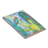 Wasserfarbenkakteen Notizblock (Rechte Seite)