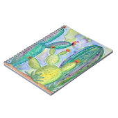 Wasserfarbenkakteen Notizblock (Linke Seite)