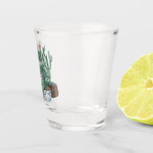 Wasserfarbenkakteen. Schnapsglas (Rechts)