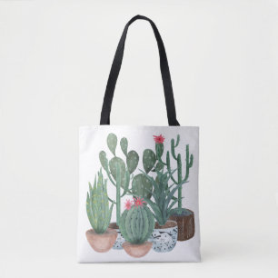 Wasserfarbenkakteen. Tasche