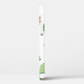 Wasserfarbenkakteen: tropisches Gartenmuster. Case-Mate iPhone Hülle (Rückseite / Links)