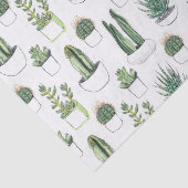 Wasserfarbenkakti und Sukkulatur Seidenpapier (Ausschnitt)