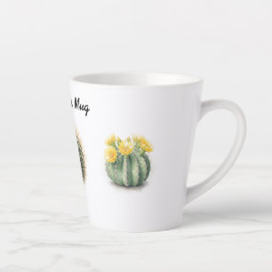 Wasserfarbenkaktus der Latte-Tasse Milchtasse