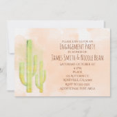 Wasserfarbenkaktus Einfache Einladungen im Südwest (Vorderseite)