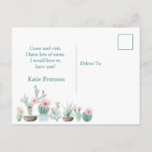 Wasserfarbenkaktus Ich habe die Ankündigung versch (Rückseite)