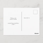 Wasserfarbenkaktus Neue Ankündigung zur Zuhause-Be Postkarte (Rückseite)