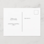 Wasserfarbenkaktus Neue Ankündigung zur Zuhause-Be Postkarte (Rückseite)