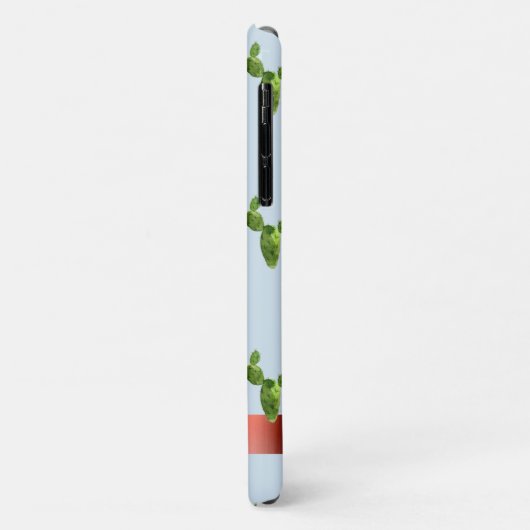 Wasserfarbenkaktus, Streifen - Personalisiert Case-Mate iPhone Hülle (Hinten/Links)