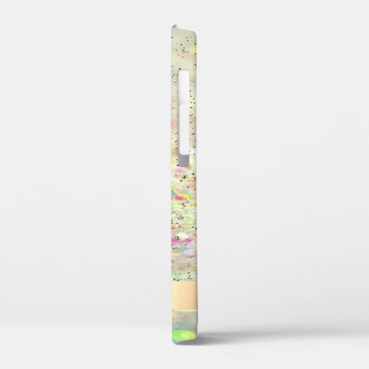 Wasserfarbenkaktus, Sukkulenter Glitzer Bokeh Case-Mate iPhone Hülle (Rückseite / Links)