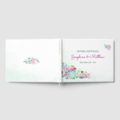 Wasserfarbenkaktus und Sukkulente Hochzeiten Gästebuch (Voll)