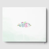 Wasserfarbenkaktus und Sukkulente Hochzeiten Gästebuch (Rückseite)