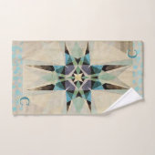 Wasserfarbenkaleideskop - Personalisiert Badhandtuch Set (Handtuch)