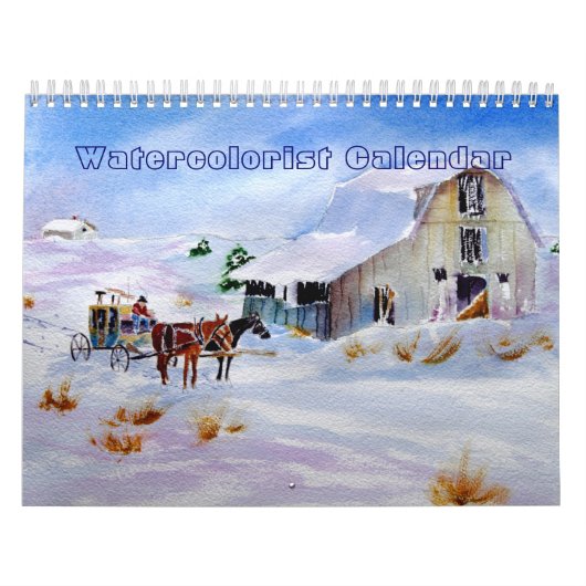 Wasserfarbenkalender Kalender (Titelbild)