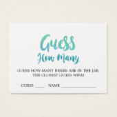 Wasserfarbenkalligrafie schätzt, wie viele Kiss Ca (Vorderseite)