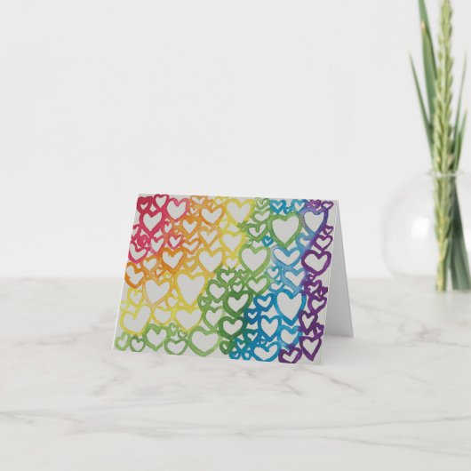 Wasserfarbenkarte Dankeskarte (Vorderseite)