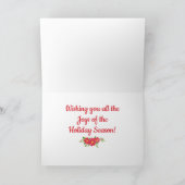 Wasserfarbenkarte Feiertagskarte (Innenseite)