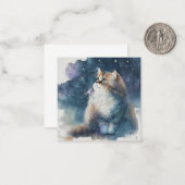 Wasserfarbenkarte Mitteilungskarte (Vorderseite/Rückseite Beispiel)