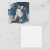 Wasserfarbenkarte Mitteilungskarte (Vorne/Hinten)