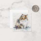 Wasserfarbenkarte Mitteilungskarte (Vorderseite/Rückseite Beispiel)