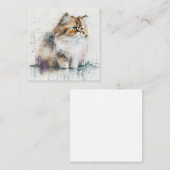 Wasserfarbenkarte Mitteilungskarte (Vorne/Hinten)