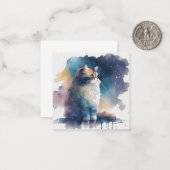 Wasserfarbenkarte Mitteilungskarte (Vorderseite/Rückseite Beispiel)