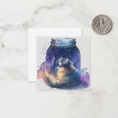 Wasserfarbenkarte Mitteilungskarte (Vorderseite/Rückseite Beispiel)