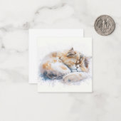 Wasserfarbenkarte Mitteilungskarte (Vorderseite/Rückseite Beispiel)