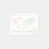 Wasserfarbenkarte Post-it Klebezettel (Vorderseite)