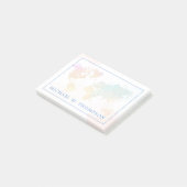 Wasserfarbenkarte Post-it Klebezettel (angewinkelt)