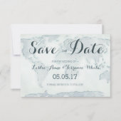Wasserfarbenkarte Save the Date (Vorderseite)