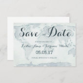 Wasserfarbenkarte Save the Date (Vorne/Hinten)