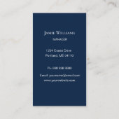 Wasserfarbenkarte Visitenkarte (Rückseite)