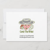 Wasserfarbenkarten - für künstlerische Soule Einladung (Rückseite)