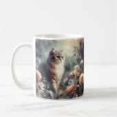 Wasserfarbenkatze & -florale - Liebe einer Mutter Kaffeetasse (Links)