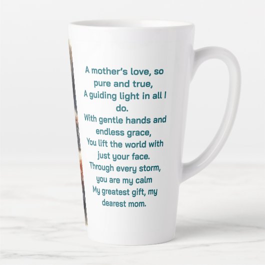 Wasserfarbenkatze & -florale - Liebe einer Mutter Milchtasse (Rechts)