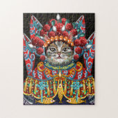 Wasserfarbenkatze Jigsaw Puzzle (Vertikal)