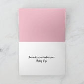 Wasserfarbenkatze und rosa Bike Karte (Innenseite)