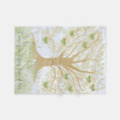 Wasserfarbenkeepake Familienbaum Custom Baby Fleecedecke (Vorderseite (Horizontal))
