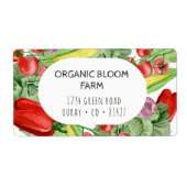 Wasserfarbenkennzeichnung des Gemüsebetriebs (Vorne)