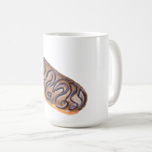 Wasserfarbenkeuler Donuts Hand lackiert Kaffeetasse (VorderseiteRechts)