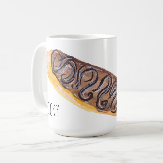 Wasserfarbenkeuler Donuts Hand lackiert Kaffeetasse (Vorderseite Links)