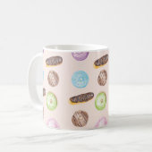 Wasserfarbenkeuler Donuts Hand lackiert Kaffeetasse (Vorderseite Links)